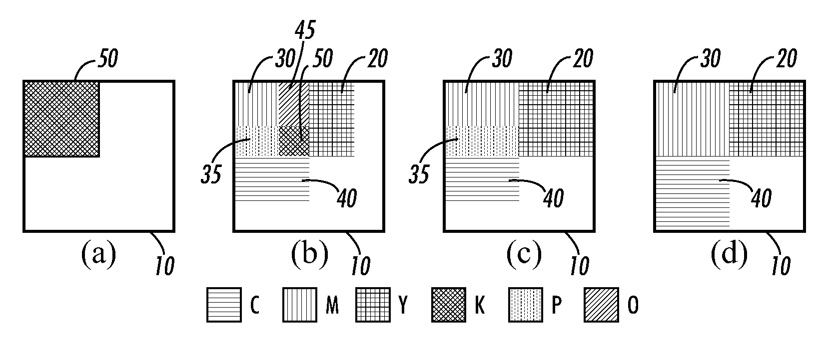 Infrared encoding of security elements using standard xerographic materials with distraction patterns