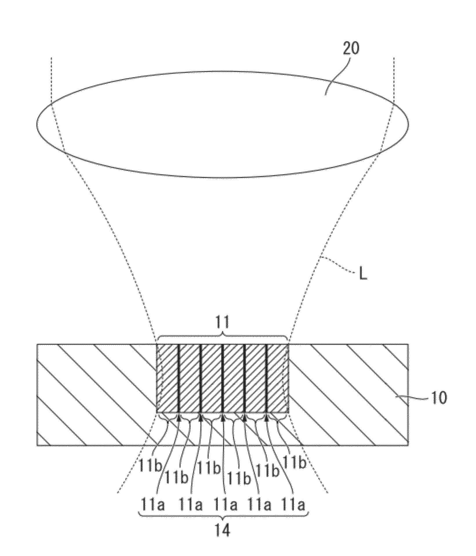 Surface nanostructure forming method and base having surface nanostructure