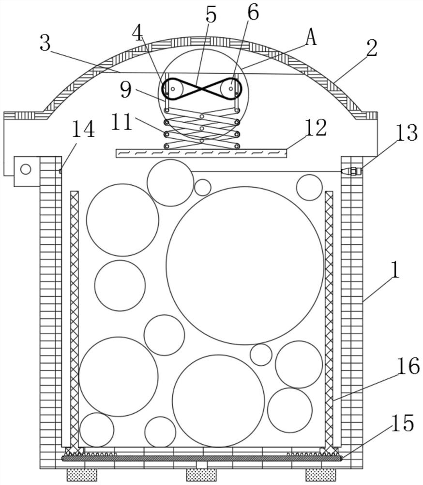 Vehicle-mounted garbage can with compression function