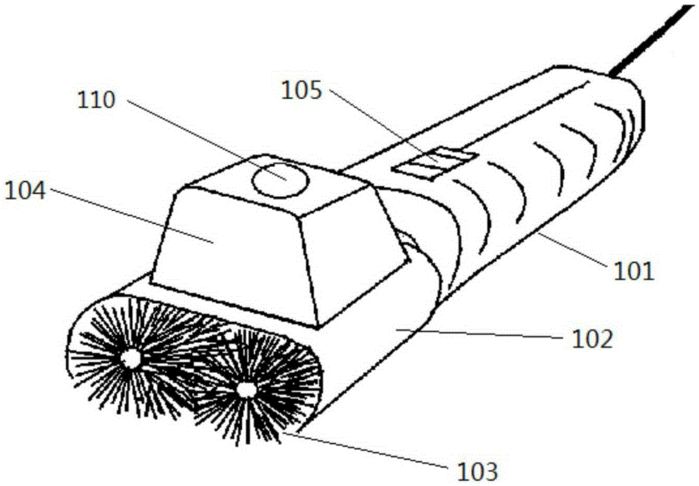 Self-balancing electric brush