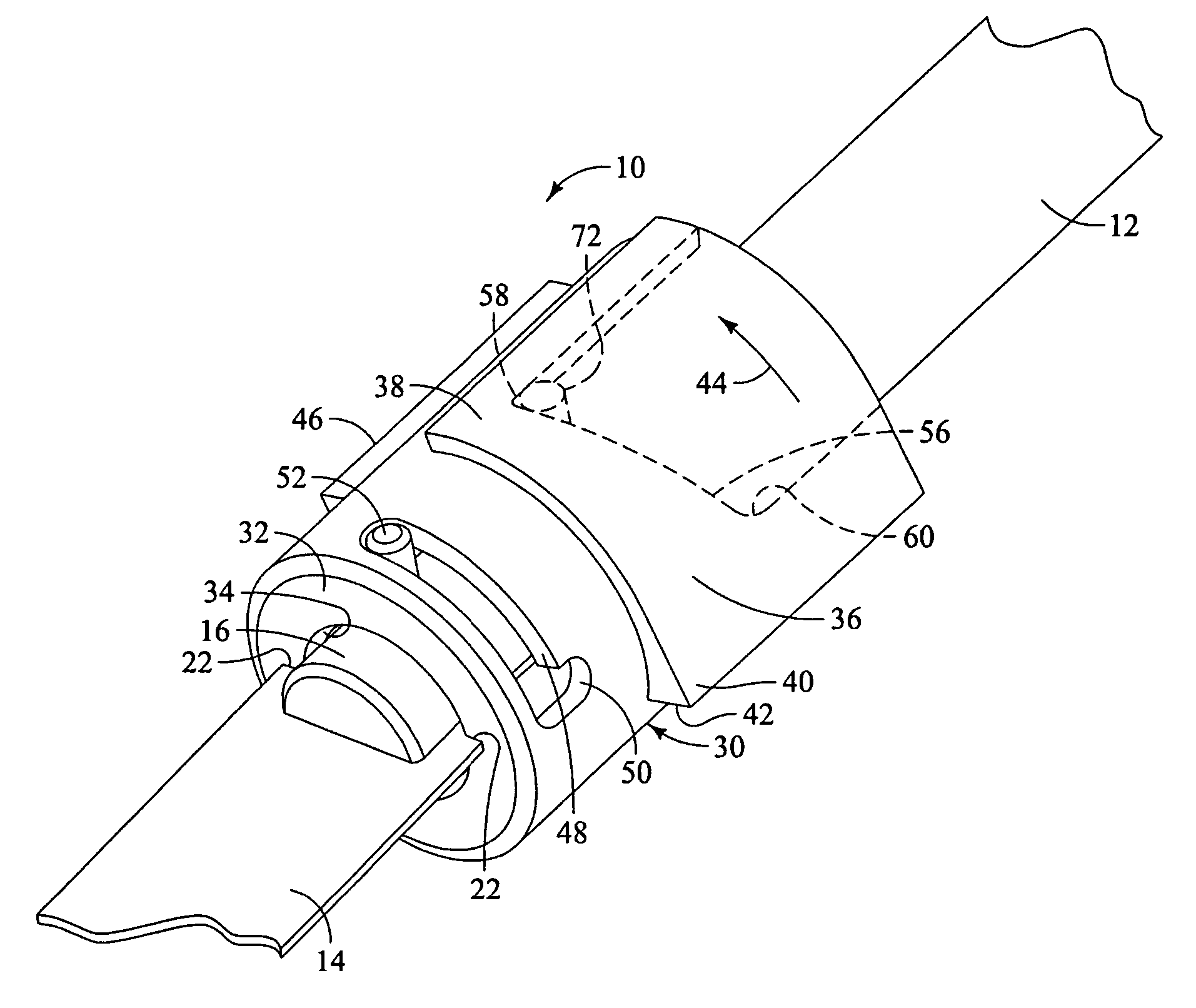 Tool-less blade clamping apparatus for a reciprocating tool