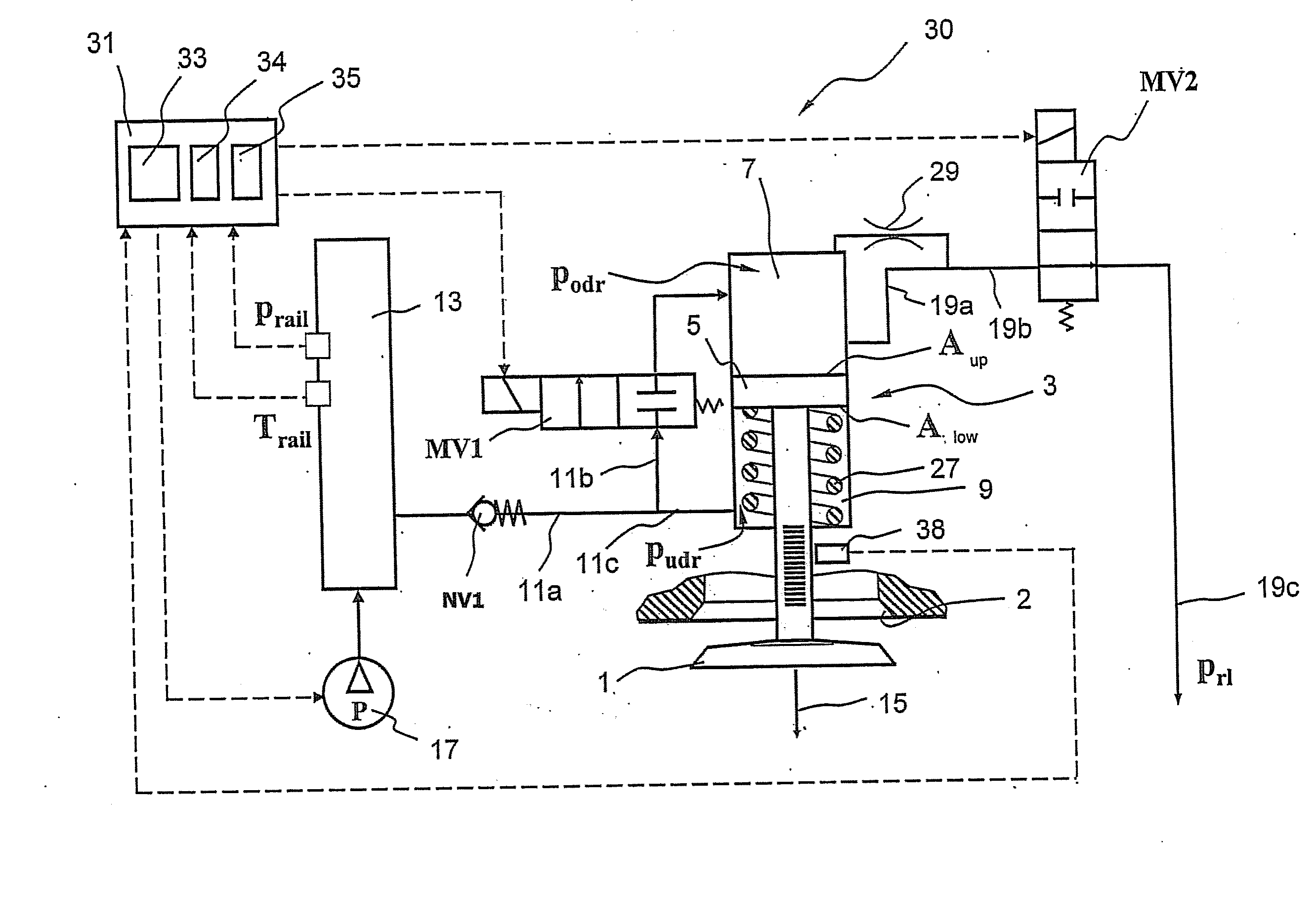 Method and device for controlling a hydraulic actuator