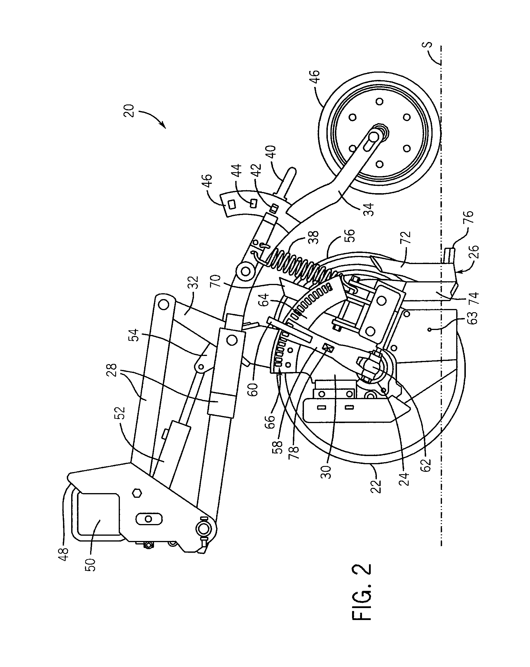 Down Pressure Adjustment Device And Method For Use With A Disc Opener Assembly Of An Agricultural Implement
