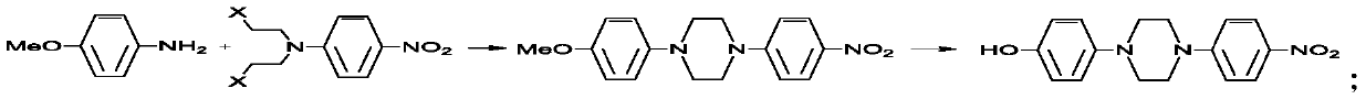 Preparation method of posaconazole intermediate 1-(4-aminophenyl)-4-(4-hydroxylphenyl)piperazine