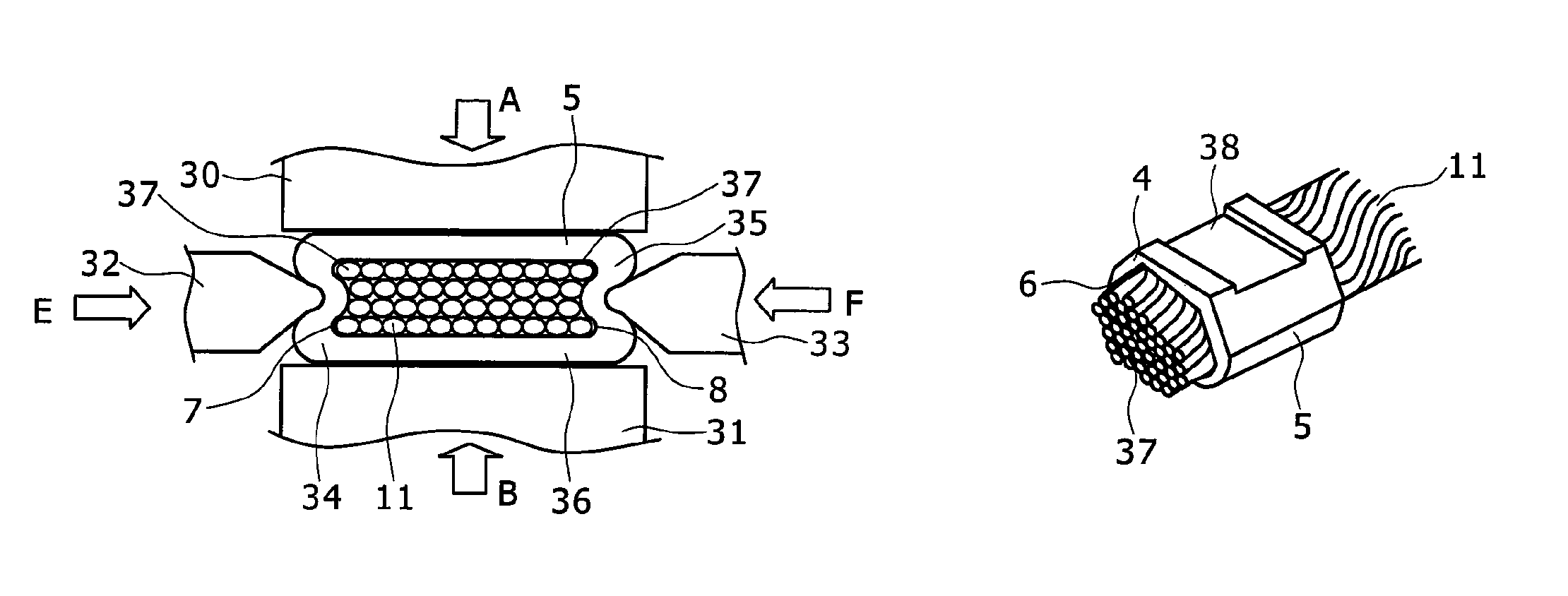 Conductor wire connecting method, and connecting terminal, stator, and rotary electric machine