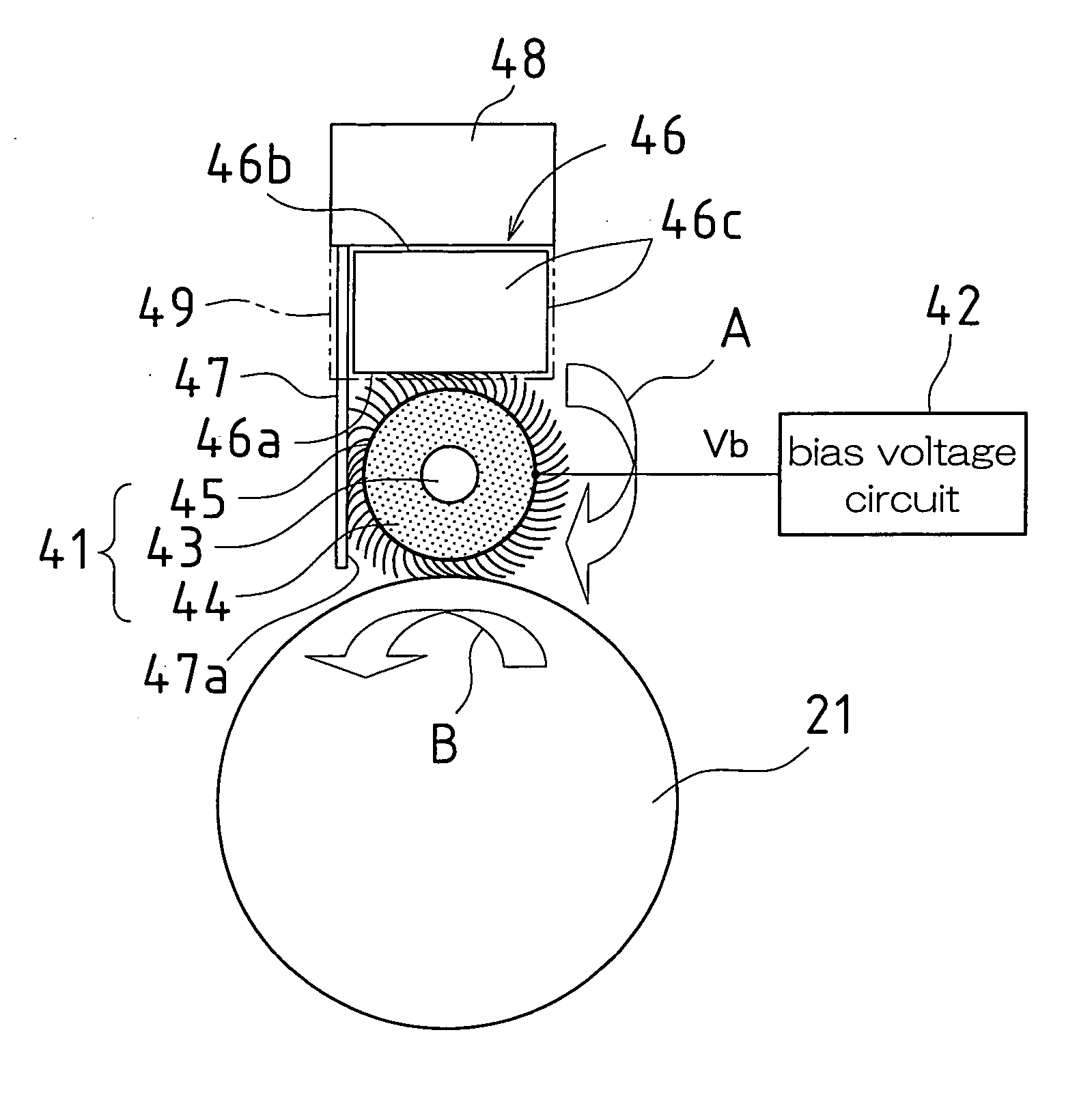 Cleaning apparatus for a rotatable member