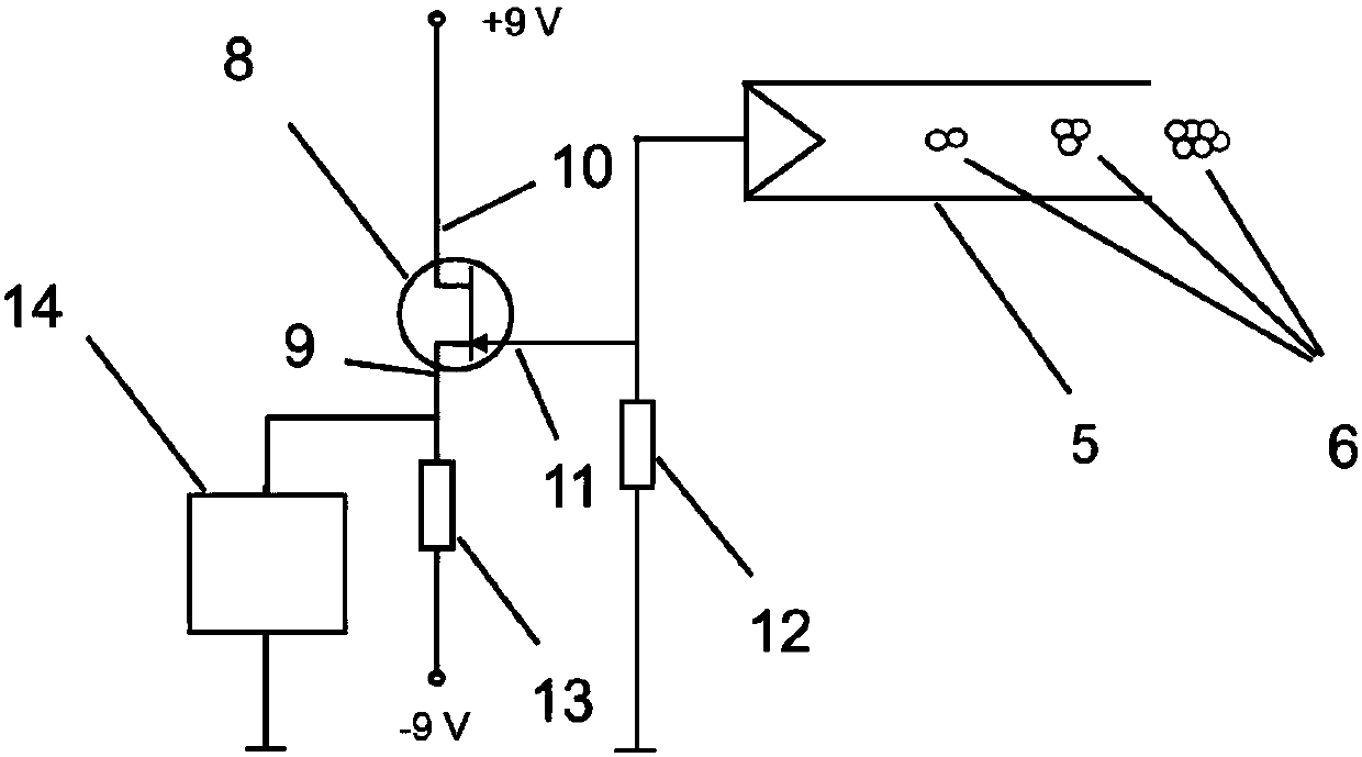 Method and device for measuring gas cluster ion beam mass spectra