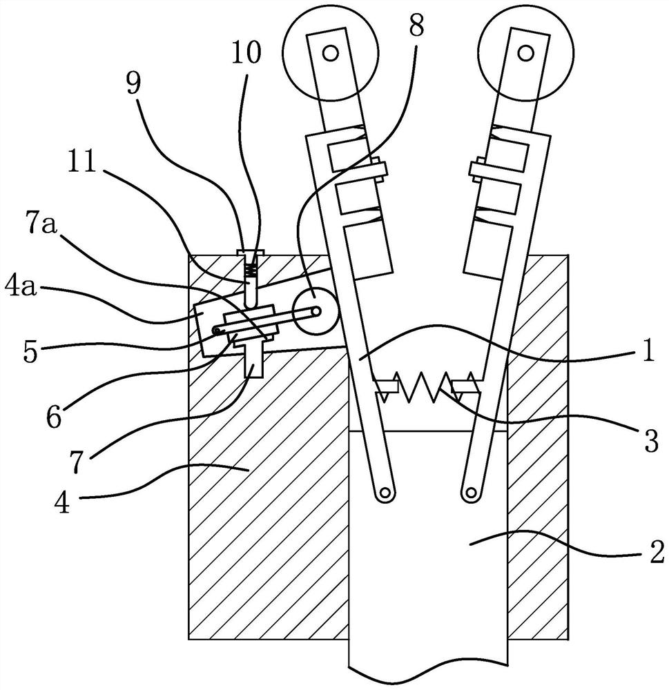 Buffering mechanism used in mask ear-loop tensioning device