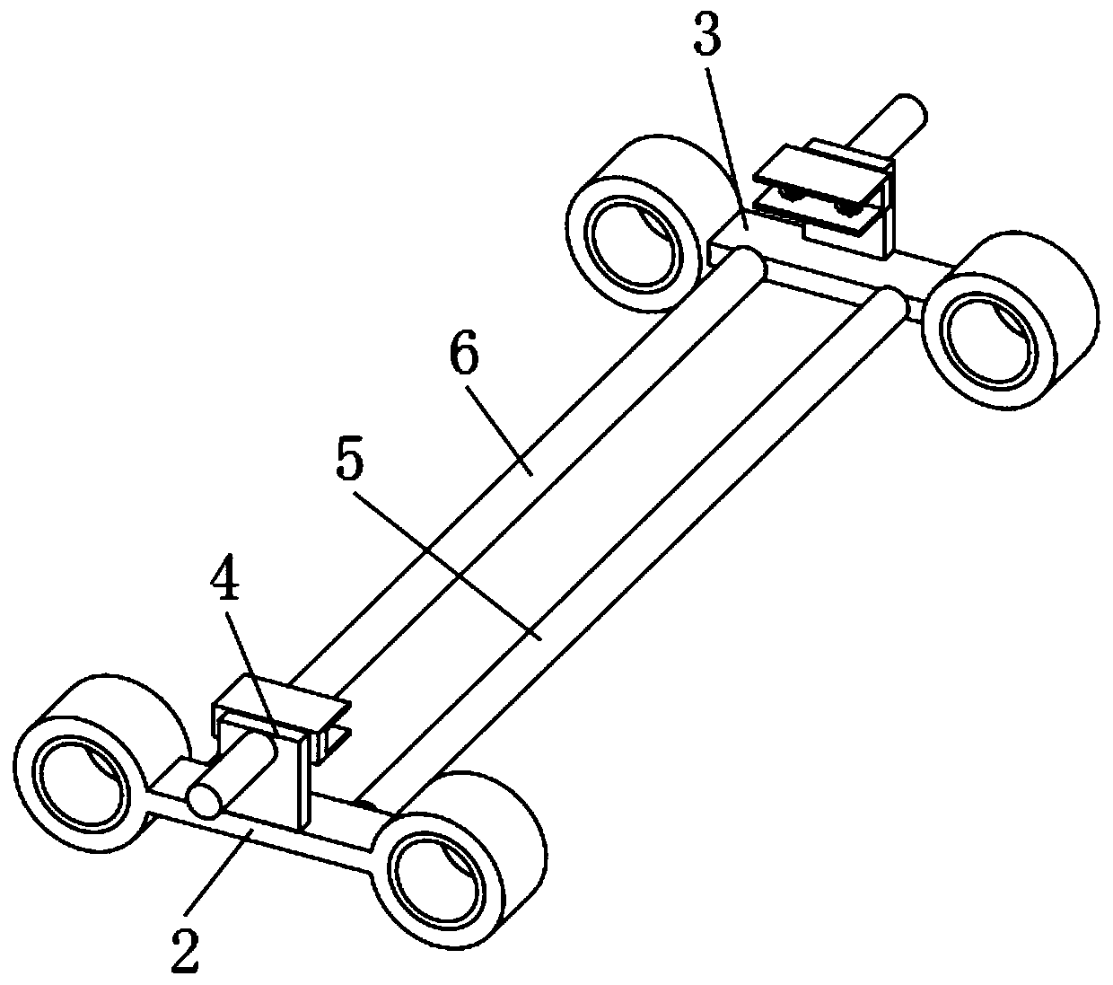 Steel thin belt casting blank deviation preventing device