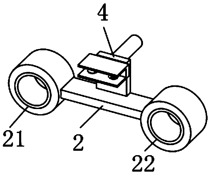 Steel thin belt casting blank deviation preventing device