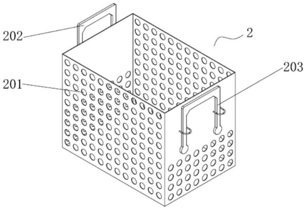 Glue-removing soaking material box for semiconductor packaging product