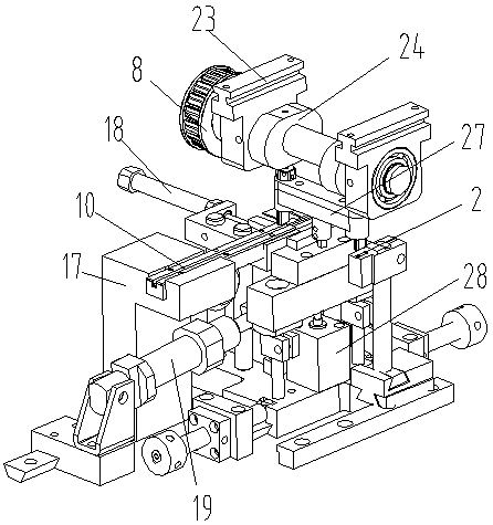 Plate and bolt riveting mechanism