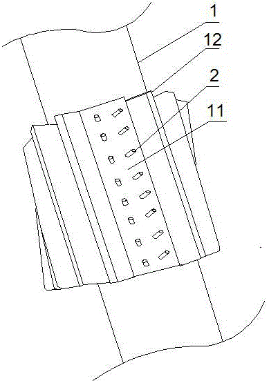Broken tooth fastening device of giant gear and repair method