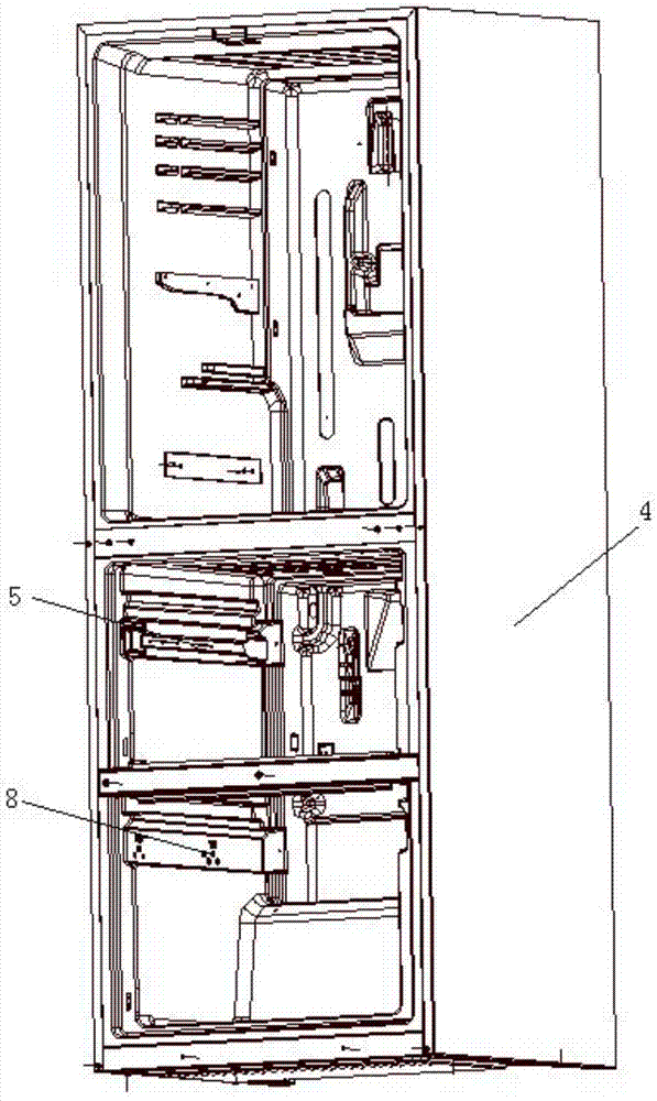 Refrigerator with drawer door of buffer structure