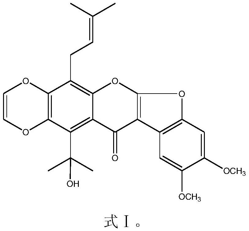 A kind of new pterostane type flavonoid compound and its application