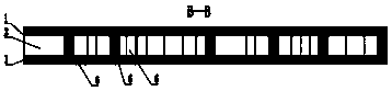 Fire path structure of a carbon roasting furnace