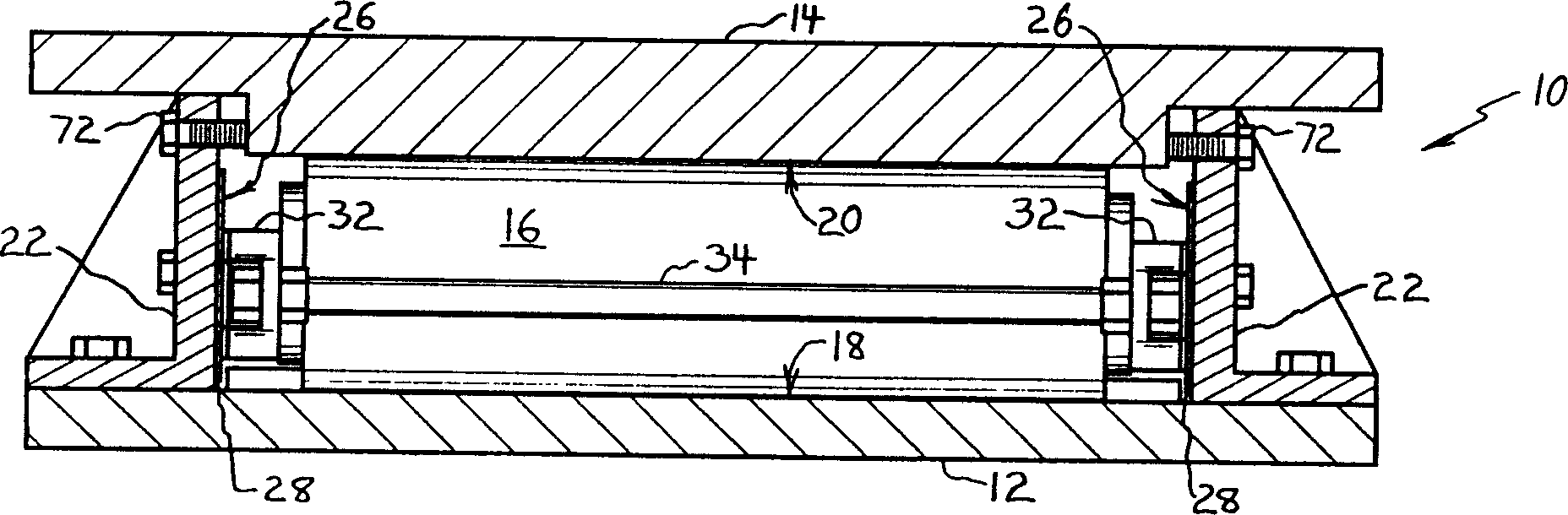 Shock isolation support