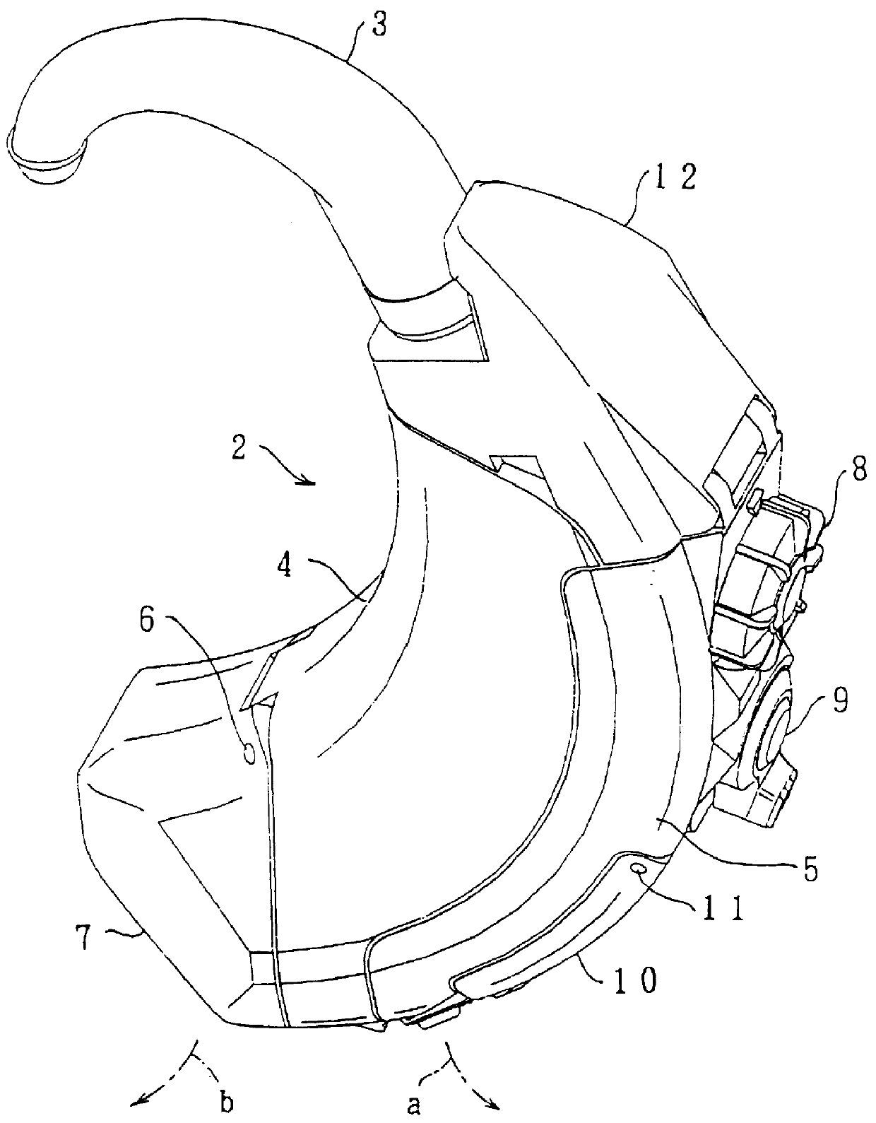 Battery receiving chamber and hearing aid