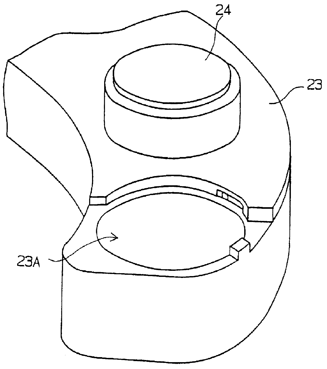 Battery receiving chamber and hearing aid