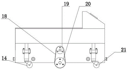 An ultrasonic navigation device and method for an autonomous mobile vehicle in a greenhouse