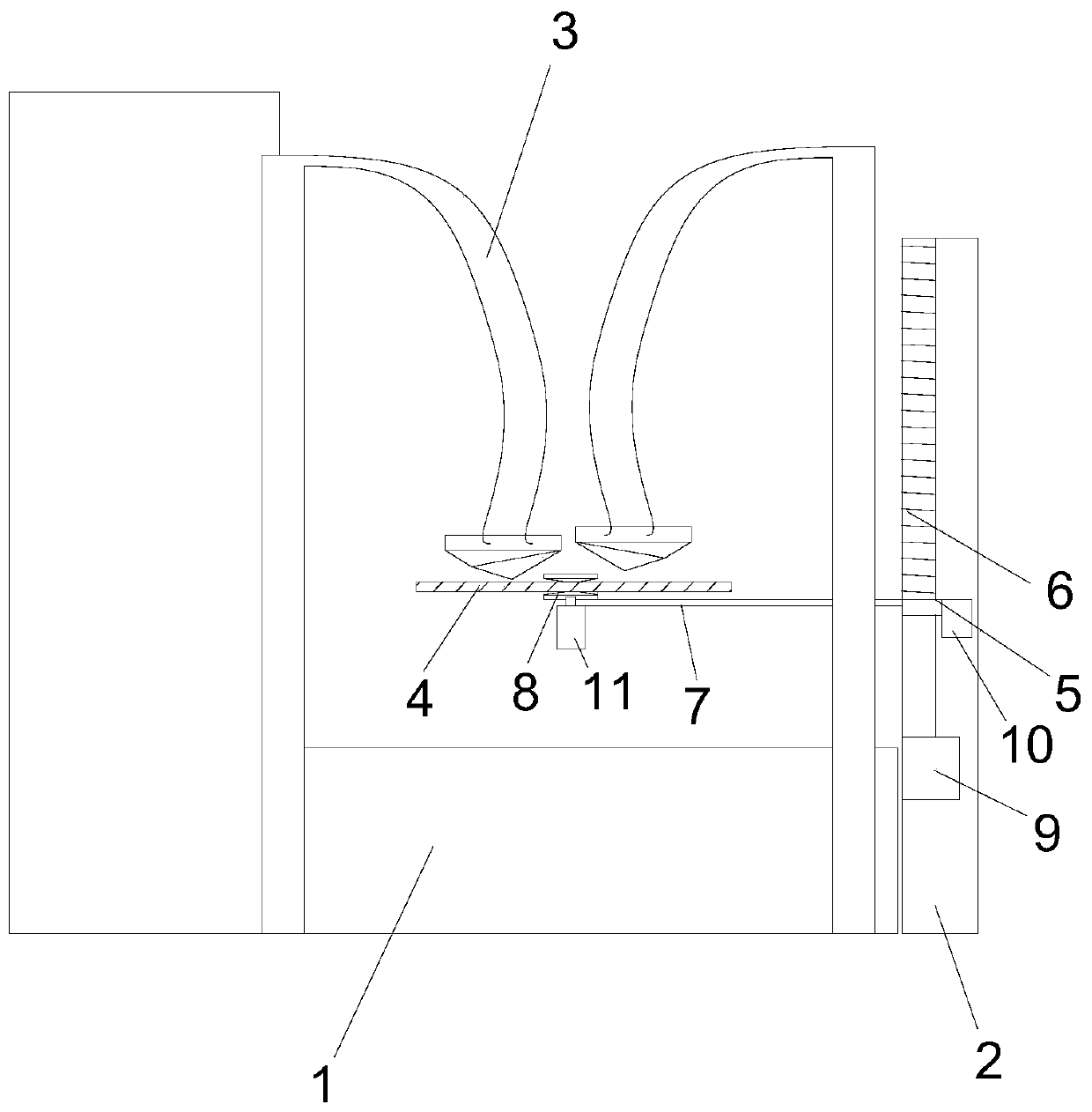 Processing method and processing device for multi-hole circular disk part