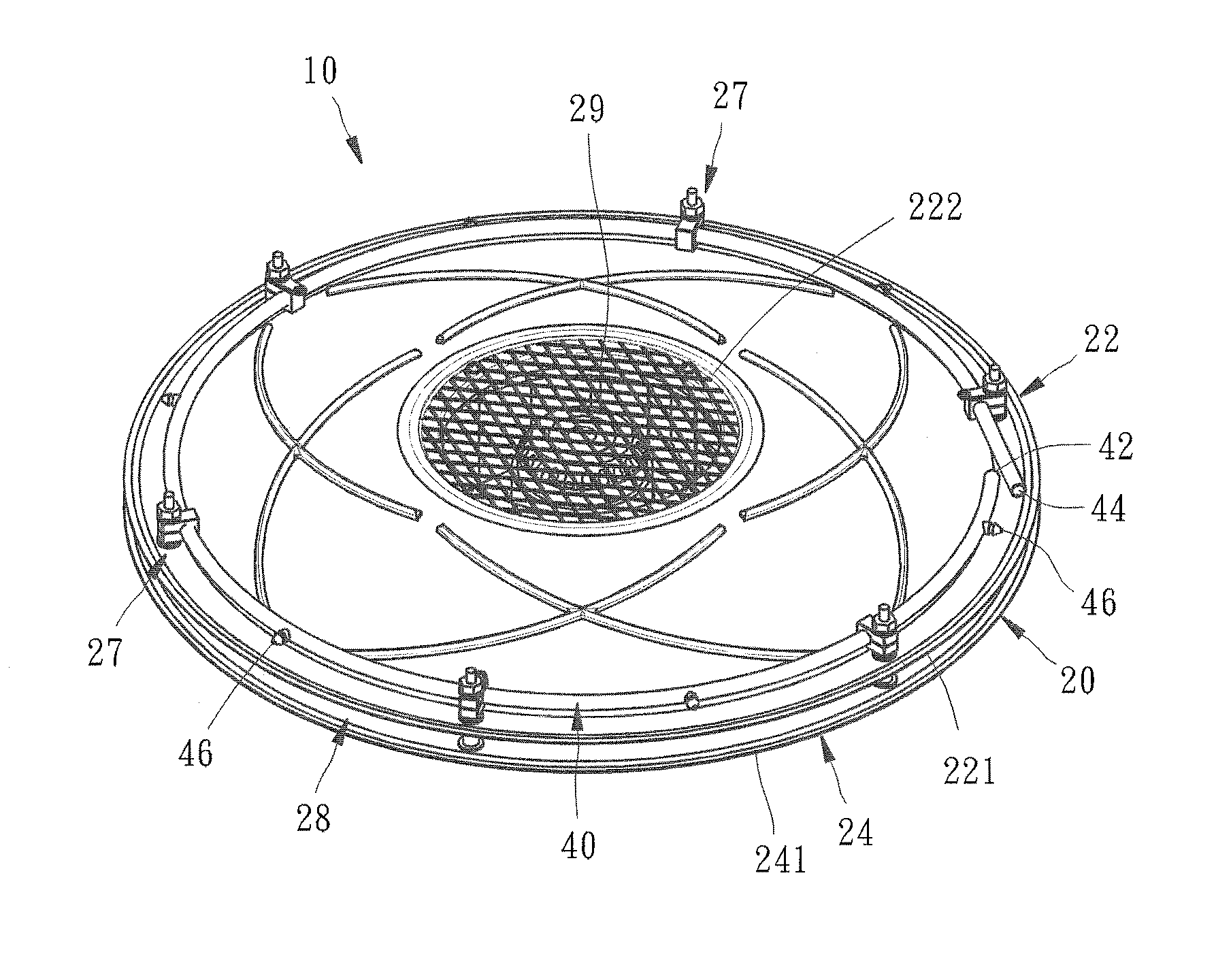 Disk spray device