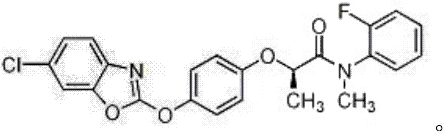 Weeding composition comprising metamifop and pyribenzoxim and application of weeding composition