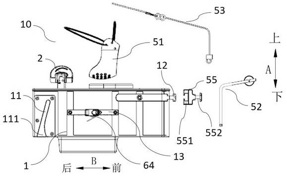 Auxiliary device for neck operation