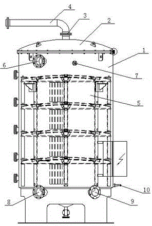 Backwash filtering device of rolled oil of stainless steel rolling mill