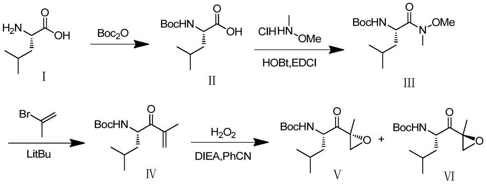 Synthetic method of carfilzomib intermediate and carfilzomib intermediate