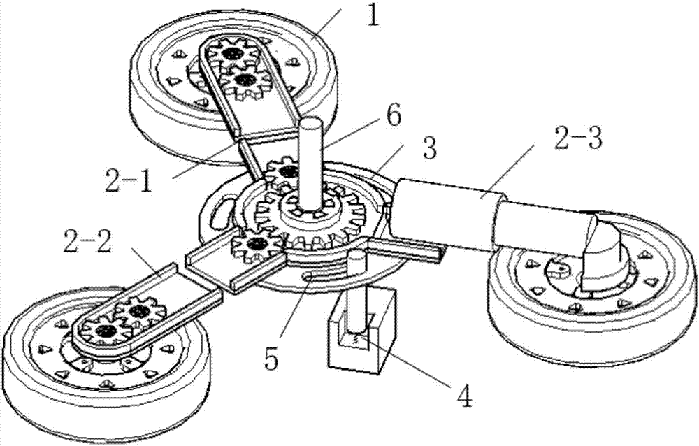 Reversible planetary wheel set running mechanism