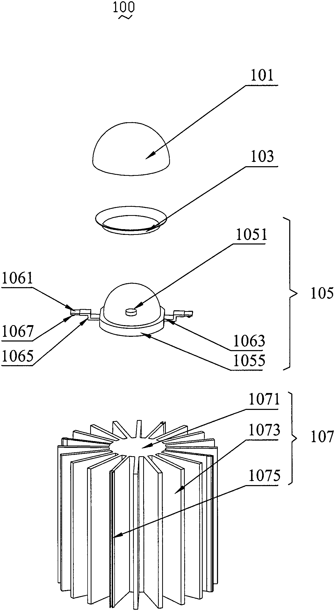 Manufacturing method of LED lamp and LED lamp