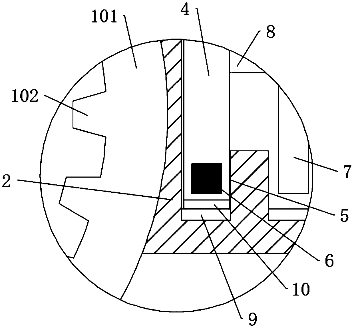 Pipeline based on electrical control for water cooling device