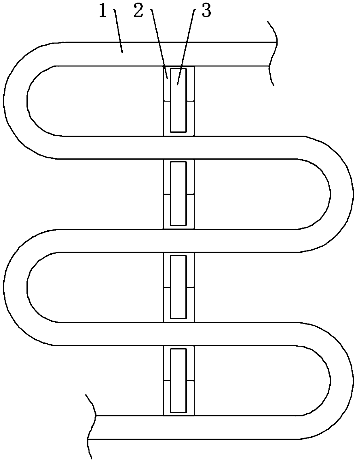 Pipeline based on electrical control for water cooling device