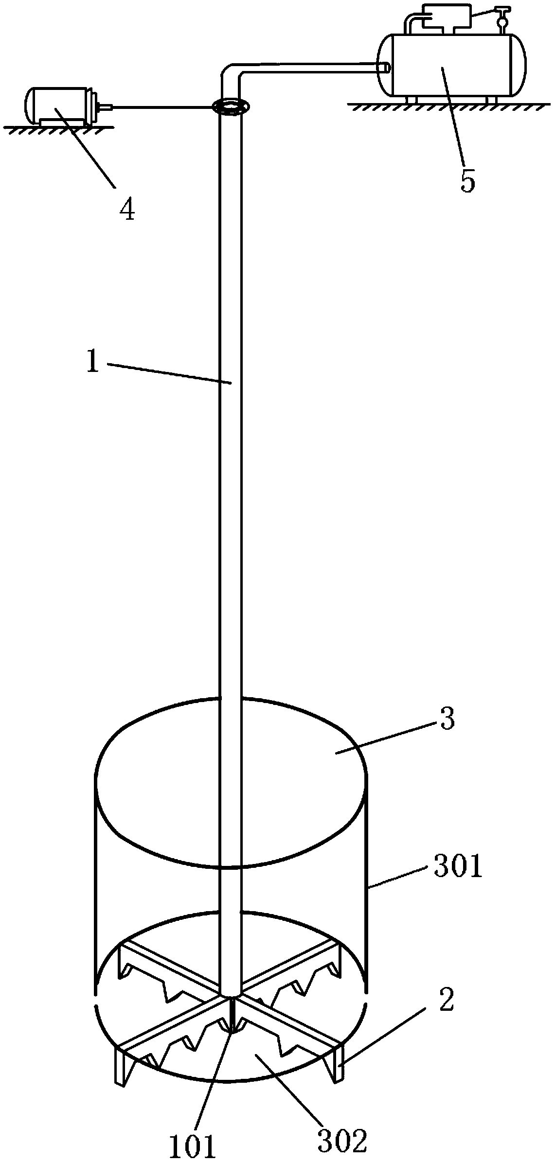 Hole cleaning device and method for cleaning boring-cast-in-situ-pile hole bottom sediments
