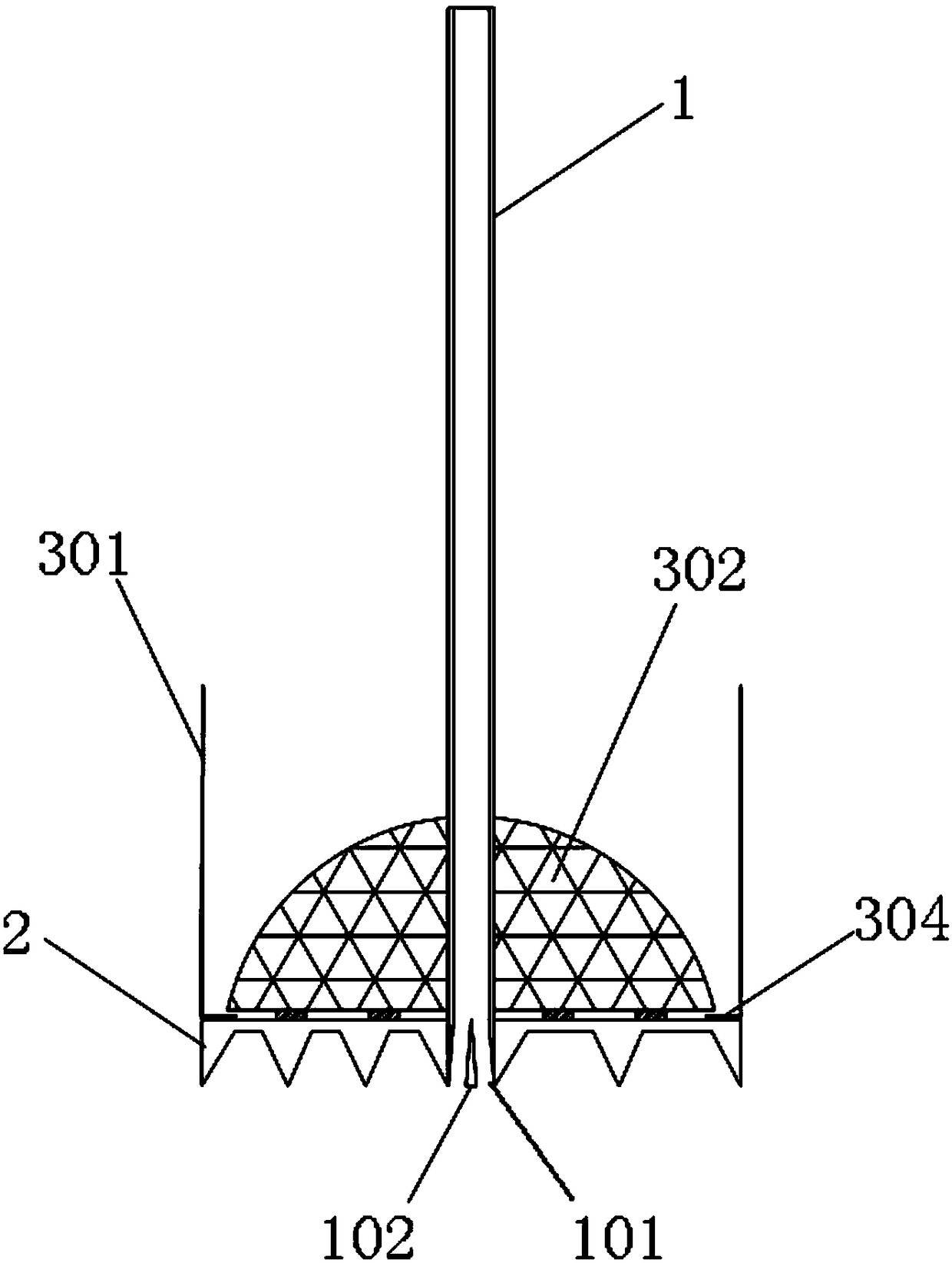 Hole cleaning device and method for cleaning boring-cast-in-situ-pile hole bottom sediments