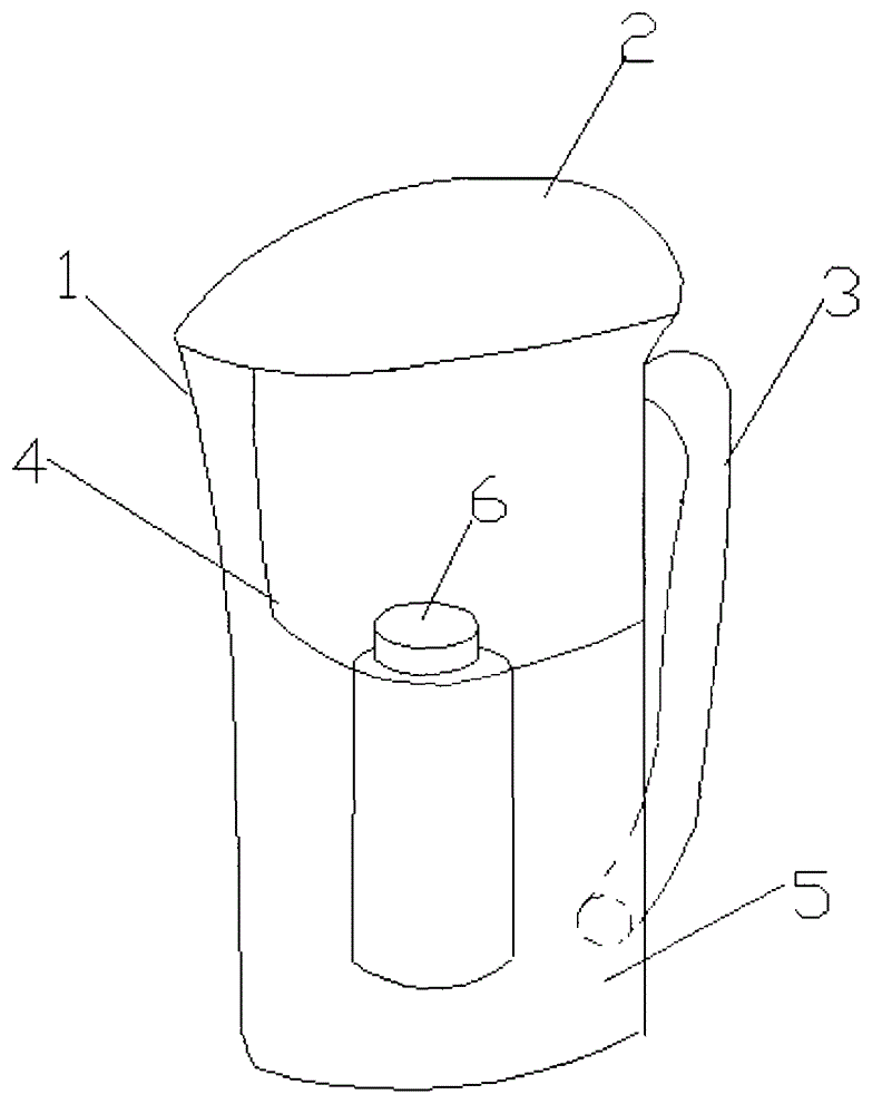 Portable water purification kettle with photocatalysis function