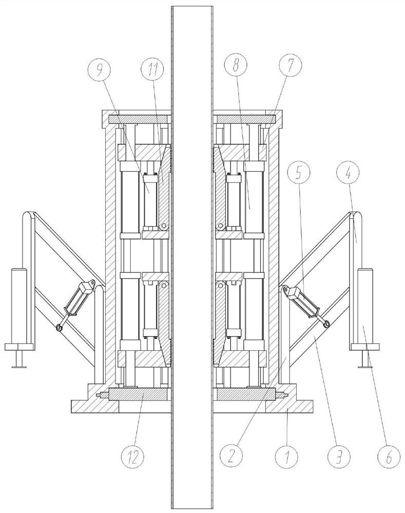 Anti-skid clamping mechanism based on pile foundation pulling out and operation method of anti-skid clamping mechanism
