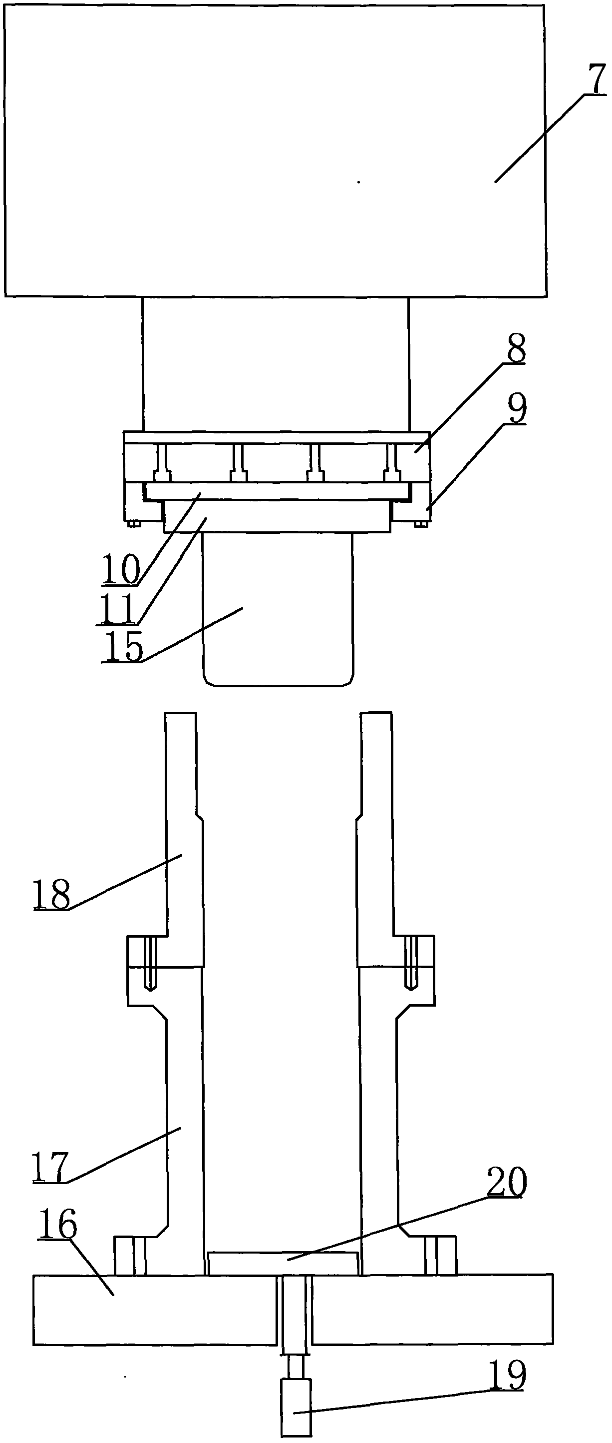 Forging and pressing device and method special for coal mine hydraulic support cylinder barrel