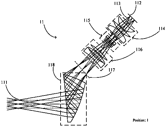 Optical system with visibility adjustment function