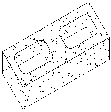 Method for perforating and pre-burying polyvinyl chloride (PVC) wiring tubes in concrete hollow block filled walls