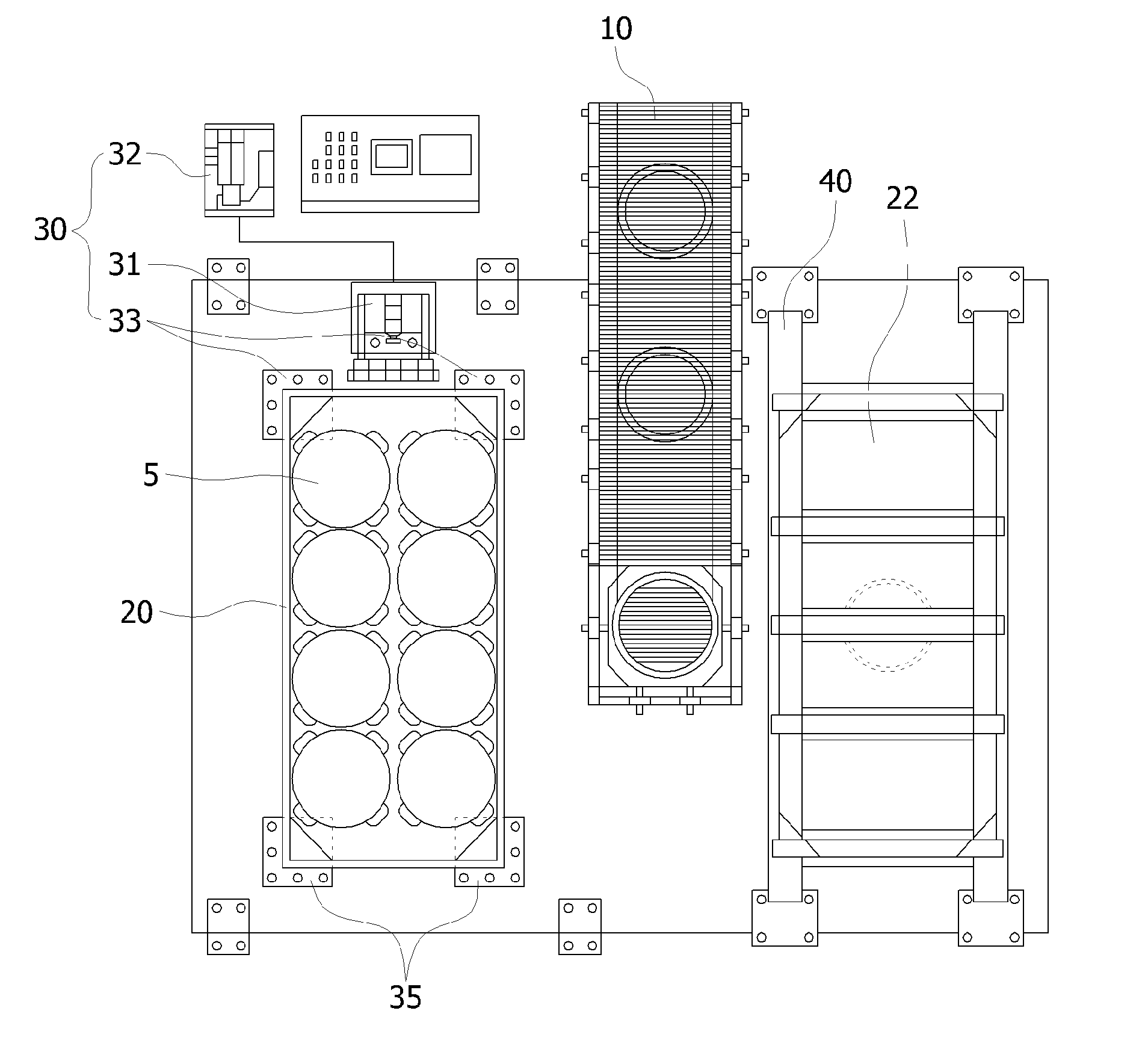 Apparatus and method for automatically loading drums into drum container