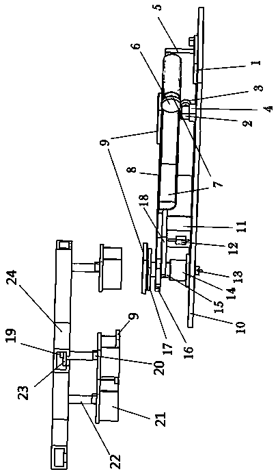 Library self-service book-returning device and book-returning method