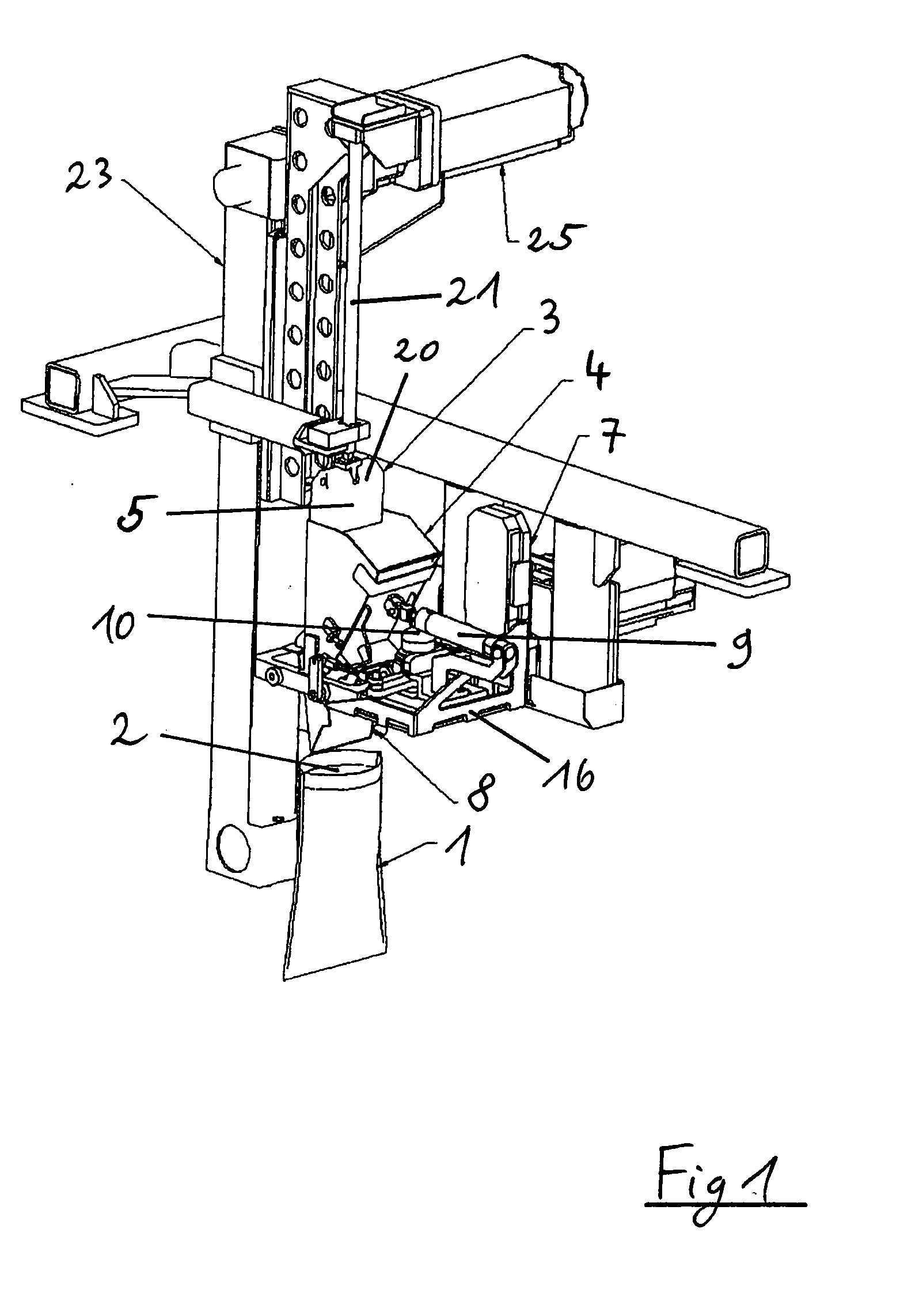 Machine for filling bags