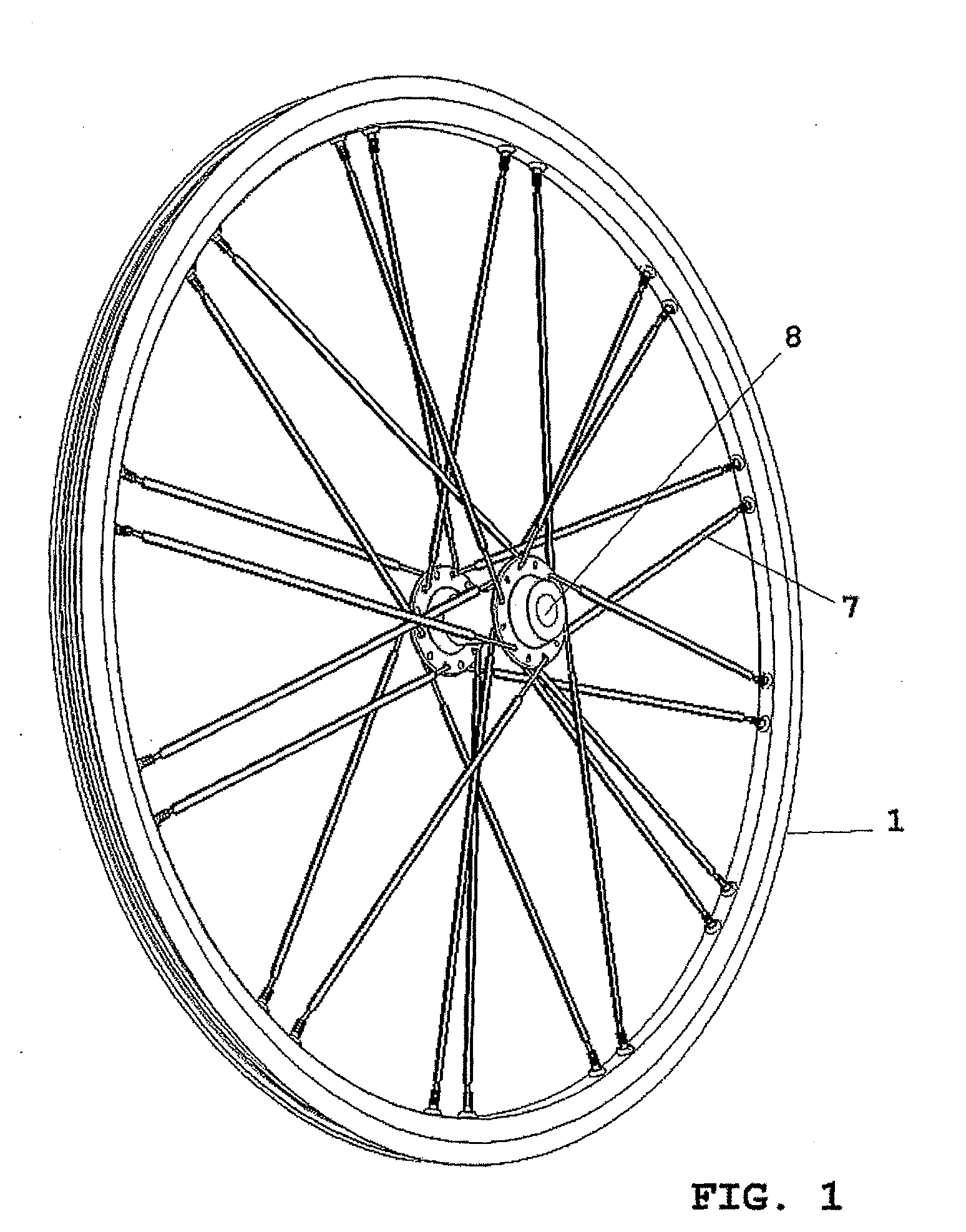 Bicycle Wheel with Rim for a Tubeless Tyre