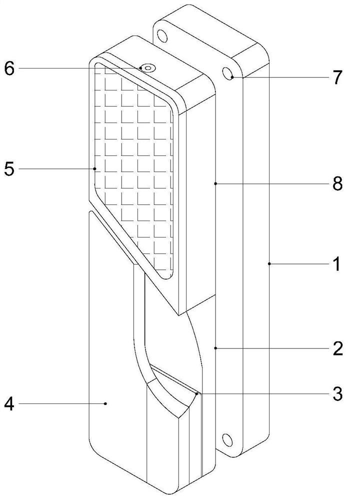 Fingerprint lock with protection structure and control system thereof