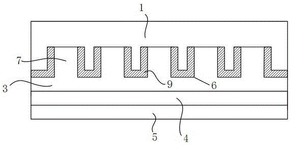 Trenched Schottky-barrier diode and manufacturing method thereof
