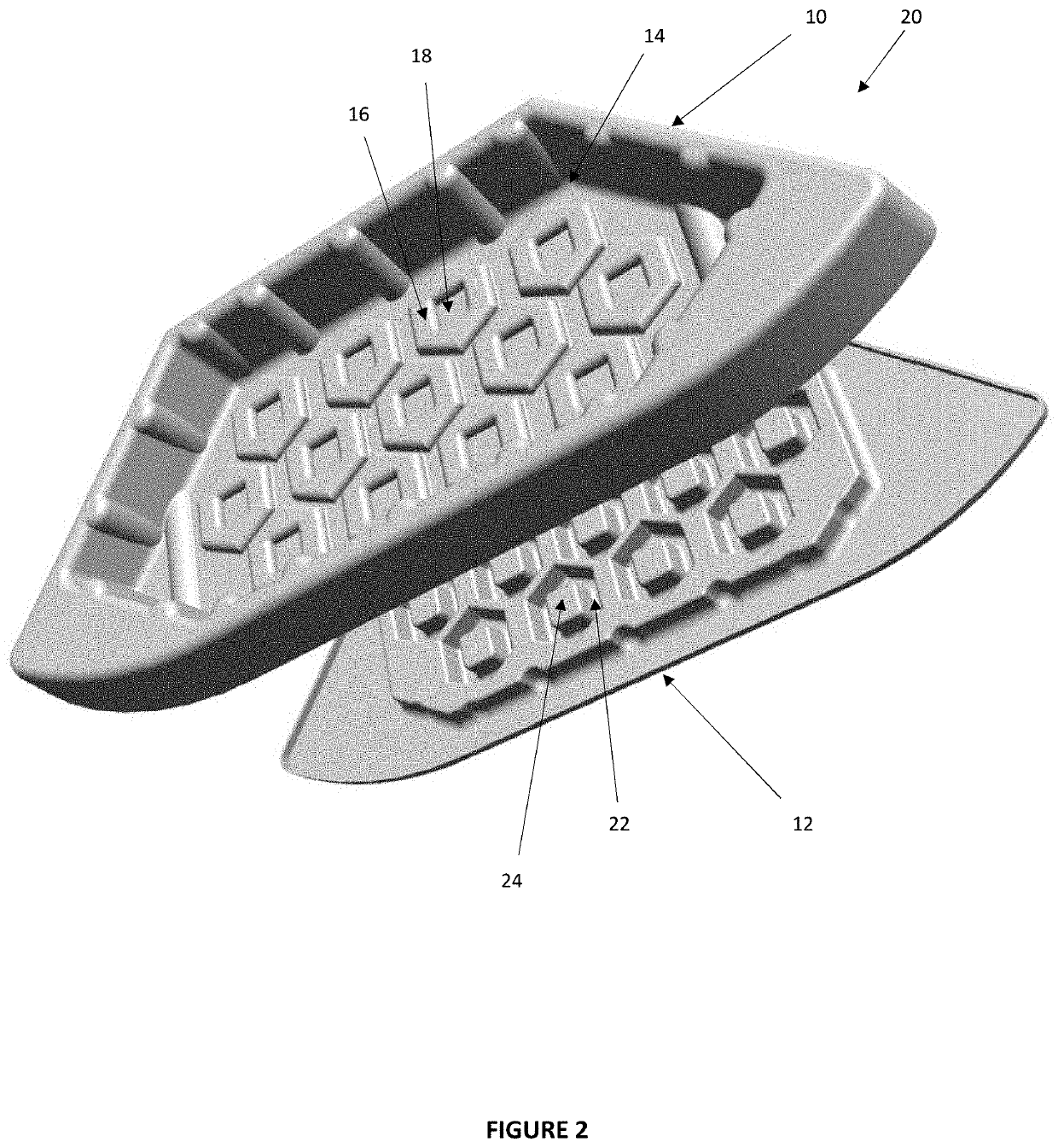 Method and apparatus for creating a kneeler pad using a thermoforming process