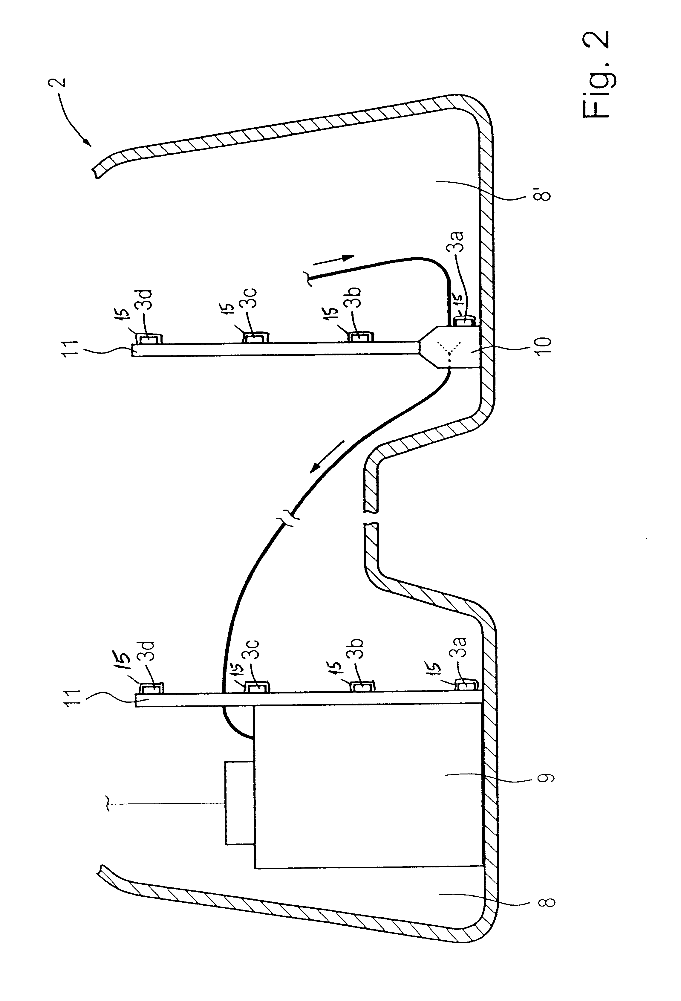 Level transmitter for a liquid container and method for determining the level in a liquid container