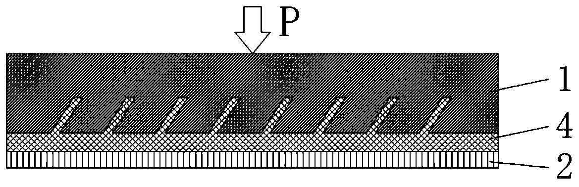 Double-electric-layer capacitive flexible pressure sensor with enhanced inclined structure and manufacturing method